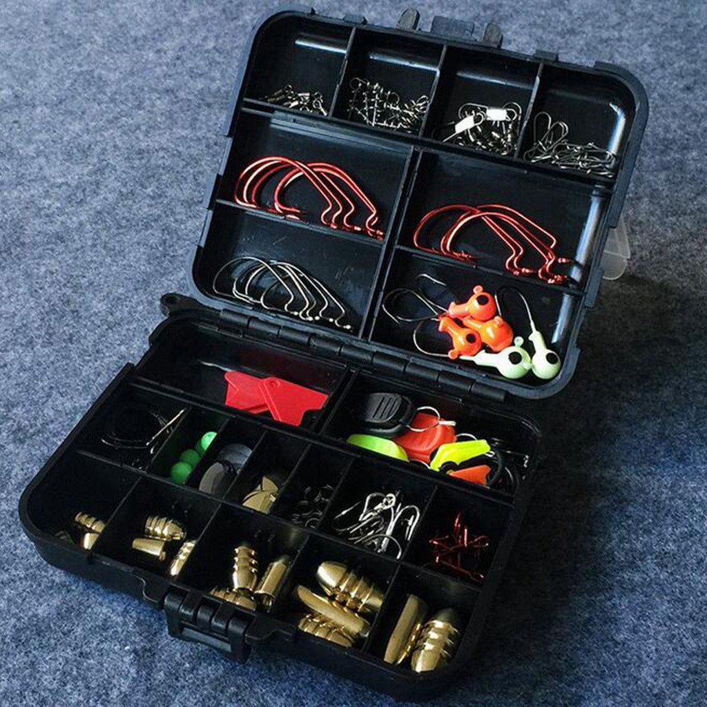 128Pcs Tacklebox Kit - Hard/Soft - Bait/Lure Fishhooks & Tools