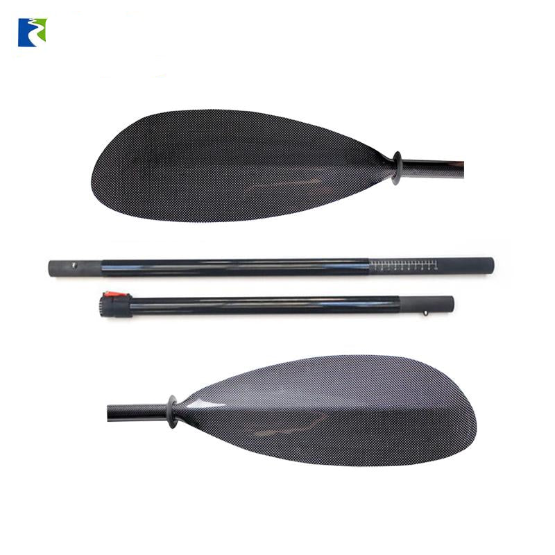 Sport-Line 4-Piece Carbon Fiber Paddle Blade 3K Carbon Shaft 10cm w/bag - kayakshops